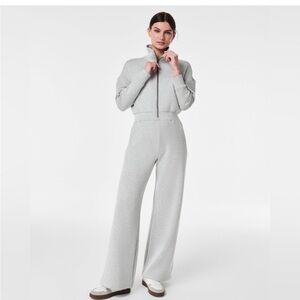 SPANX Light Gray Wide Leg Jumpsuit